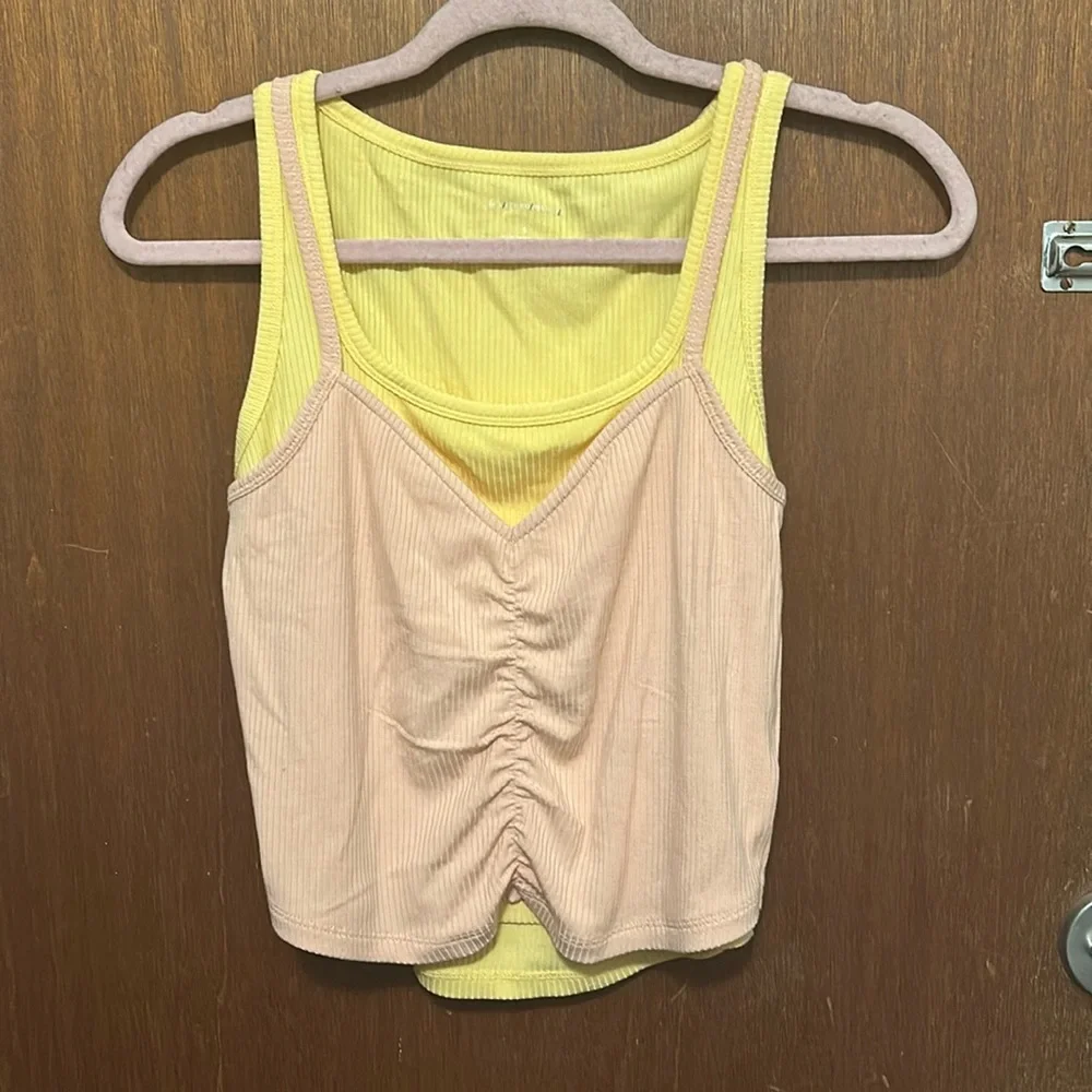 NWT Anthropologie Ruched Layered Tank - Picture 5 of 12